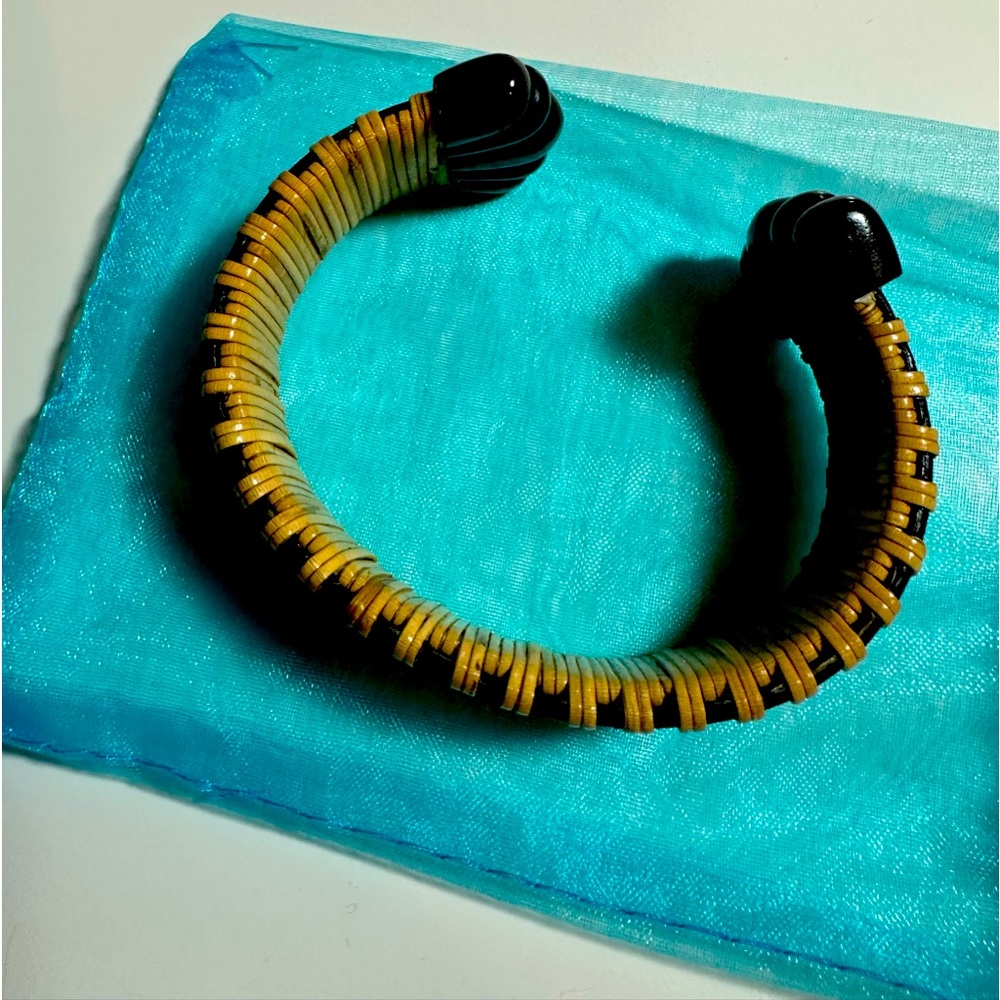 Nantucket bracelet 8” long by 1” wide.